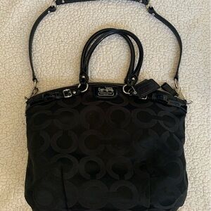 Coach Black Signature Bag